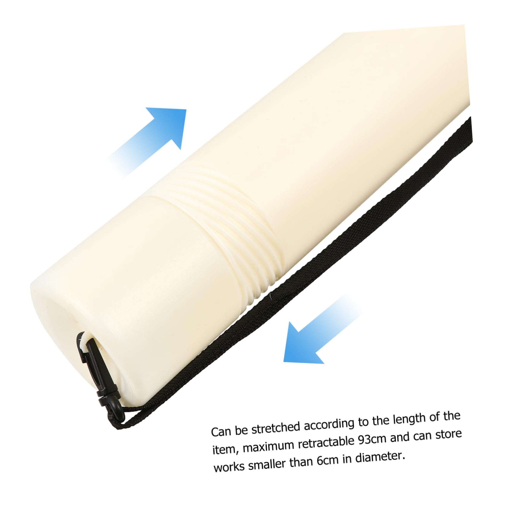 HOODANCOS 2Pcs Extendable Plastic Art Storage Tube with Strap Telescopic Poster Carrier for Safe Transport of Artwork and Documents Maximum