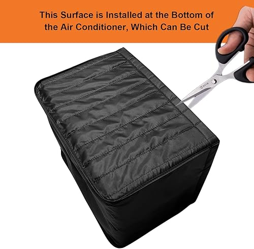 Miniatura 7 de Cubierta de unidad de aire acondicionado con aislamiento de ventana, impermeable, a prueba de polvo, para aire acondicionado (25.5 pulgadas de largo