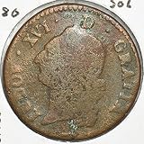 Collectible Coin France 1780 Sol 197783