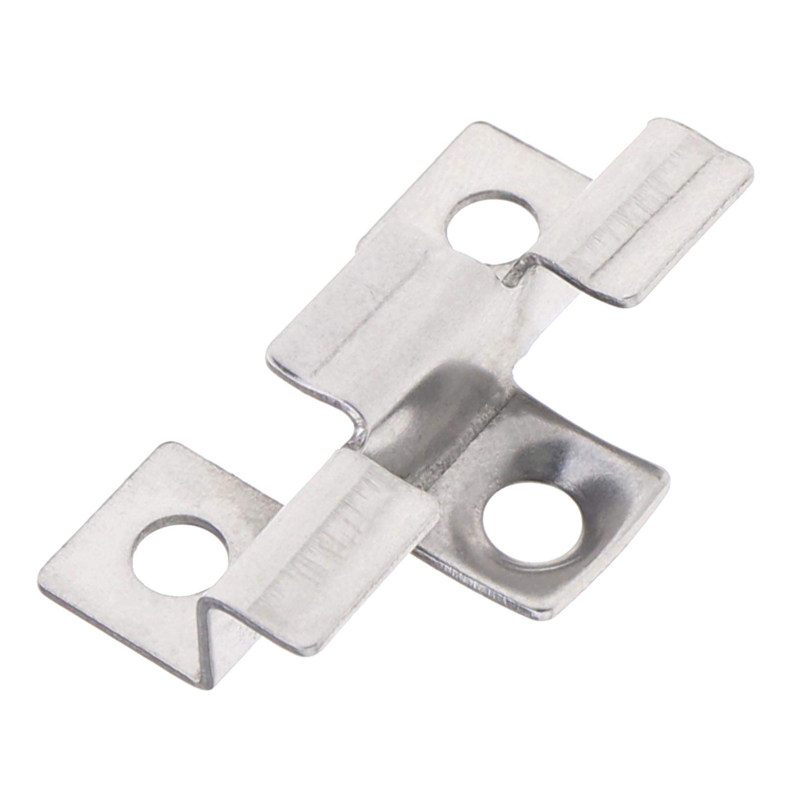 100 clips de sujeción para tablero, espaciador oculto, con tornillo autorroscante de acero inoxidable, hardware de bricolaje