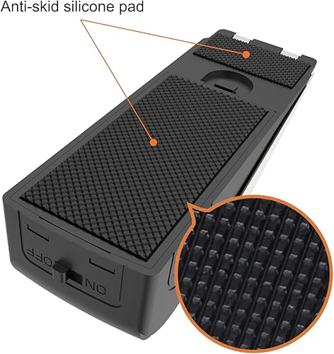 Miniatura 6 de Paquete de 2 paquetes de alarma de tope de puerta mejoradas, portátiles de cuña para puerta, alarma de seguridad de 120 db, alerta de entrada