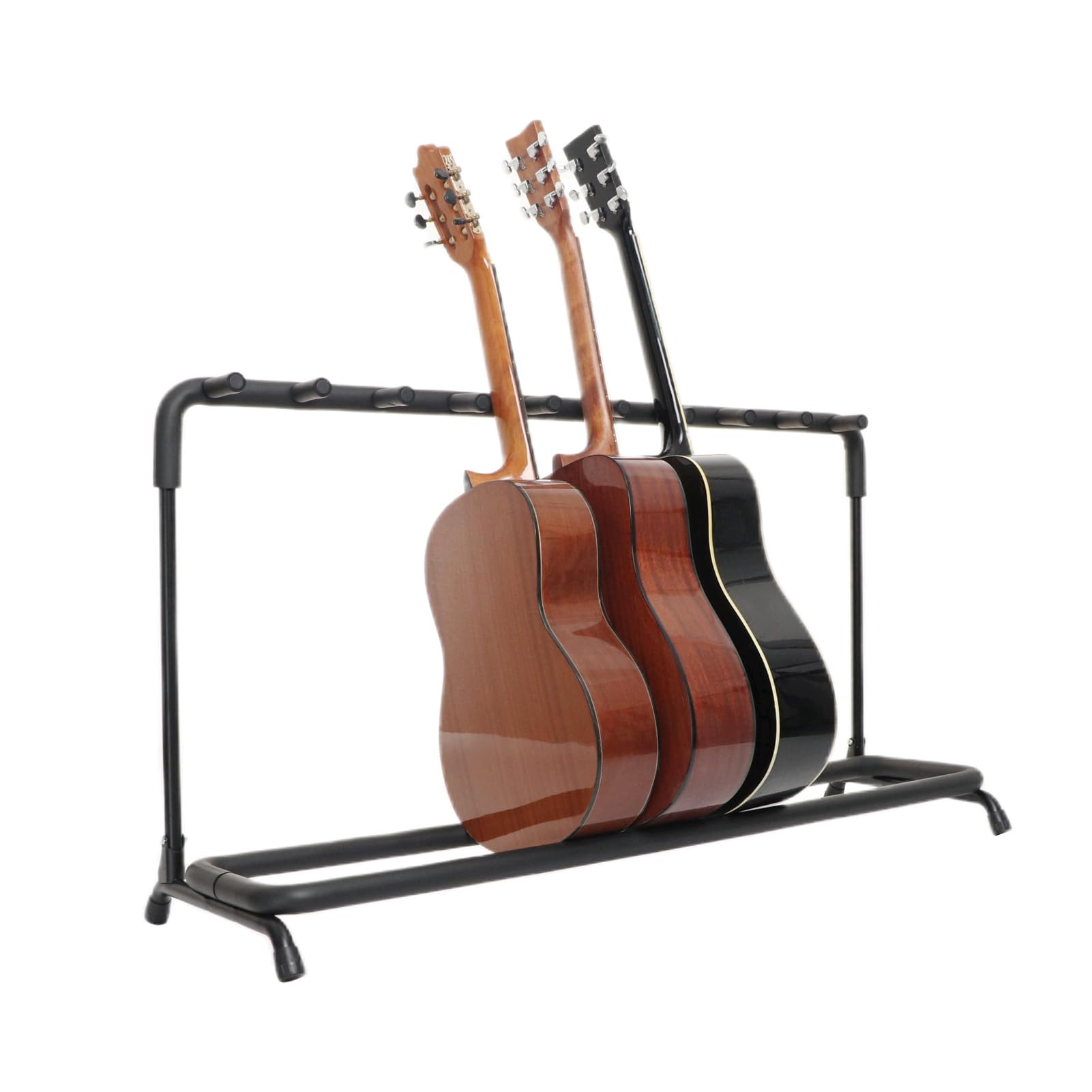 Espositore per chitarra, portatile, pieghevole, per più chitarre, ideale per riporre e esibizioni sul palco, stabile e facile da installare