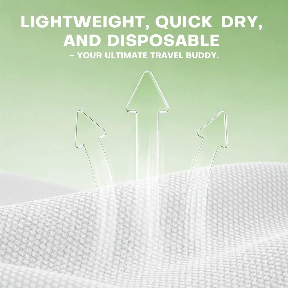 Serviette de Bain Comprimée Grande - 140 x 70cm Serviettes de Bain Jetables pour Voyage - Serviette Voyage Idéale pour Hôtel,Camping,Randonnée,Sport,Plage,Natation,Vacances[24 Pack Vert]