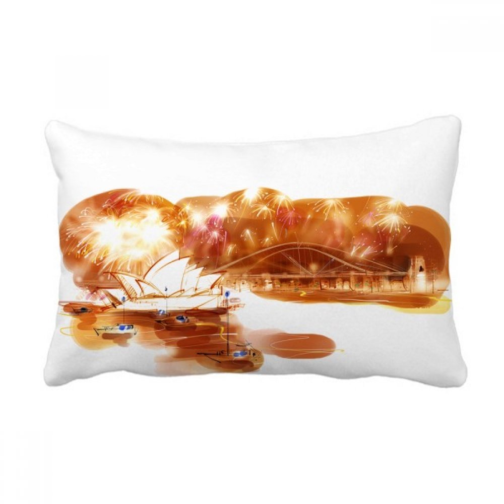 Coussin lombaire Australie Sydney Opera House 40x60 cm multicolore pour canapé