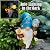 Garden Gnome - Solar Magician Gnome Figurine - 9.45 Inch Tall Decor Outdoor Lawn Statue with LED Lights