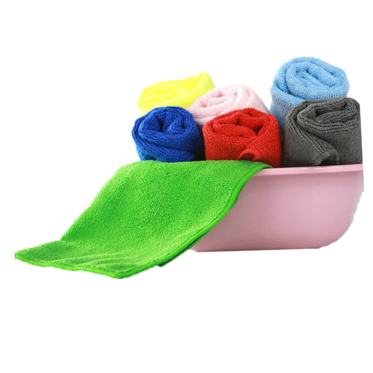MAGICLULU -Pack Mikrofaser Geschirrtücher Stark Saugend und Ölabweisend Waschbar für Küche und Fenster 12 Stück Blau