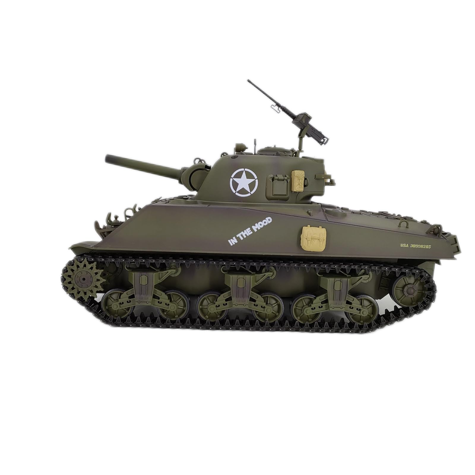 Zdalne sterowanie ciężki czołg M4A3 RC wojna bojowa pojazd wojskowy metalowa stalowa fala pudełko symulacja dymu strzelanie efekt dźwiękowy kolekcja model podstawowy (ulepszona wersja)
