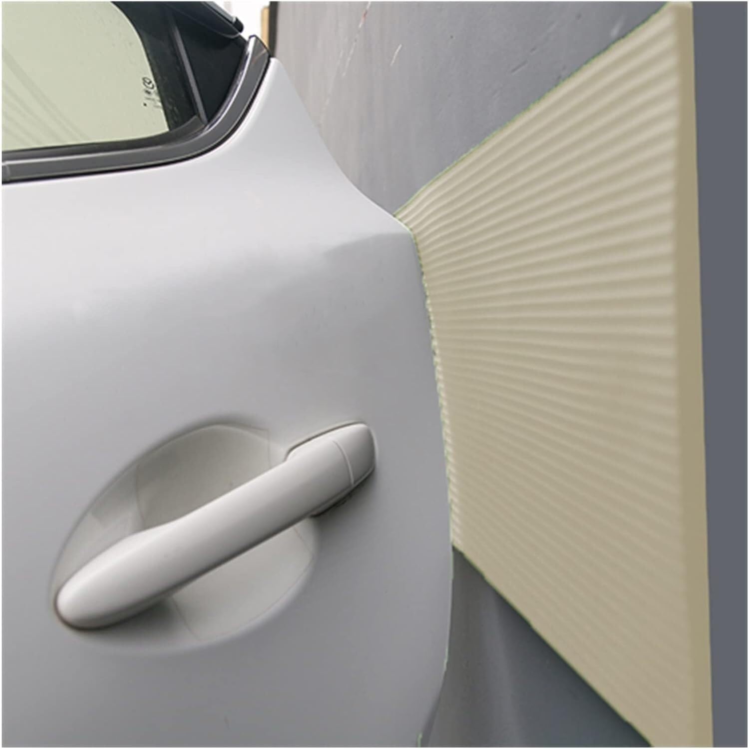 Tianqihao White Garage Column Protector Garage Wall Guards, Wall Edge Guards, Door Paint Guards, Garage Wall Corner Guards. To Protect Parking, And Warehouses,-2Pcs