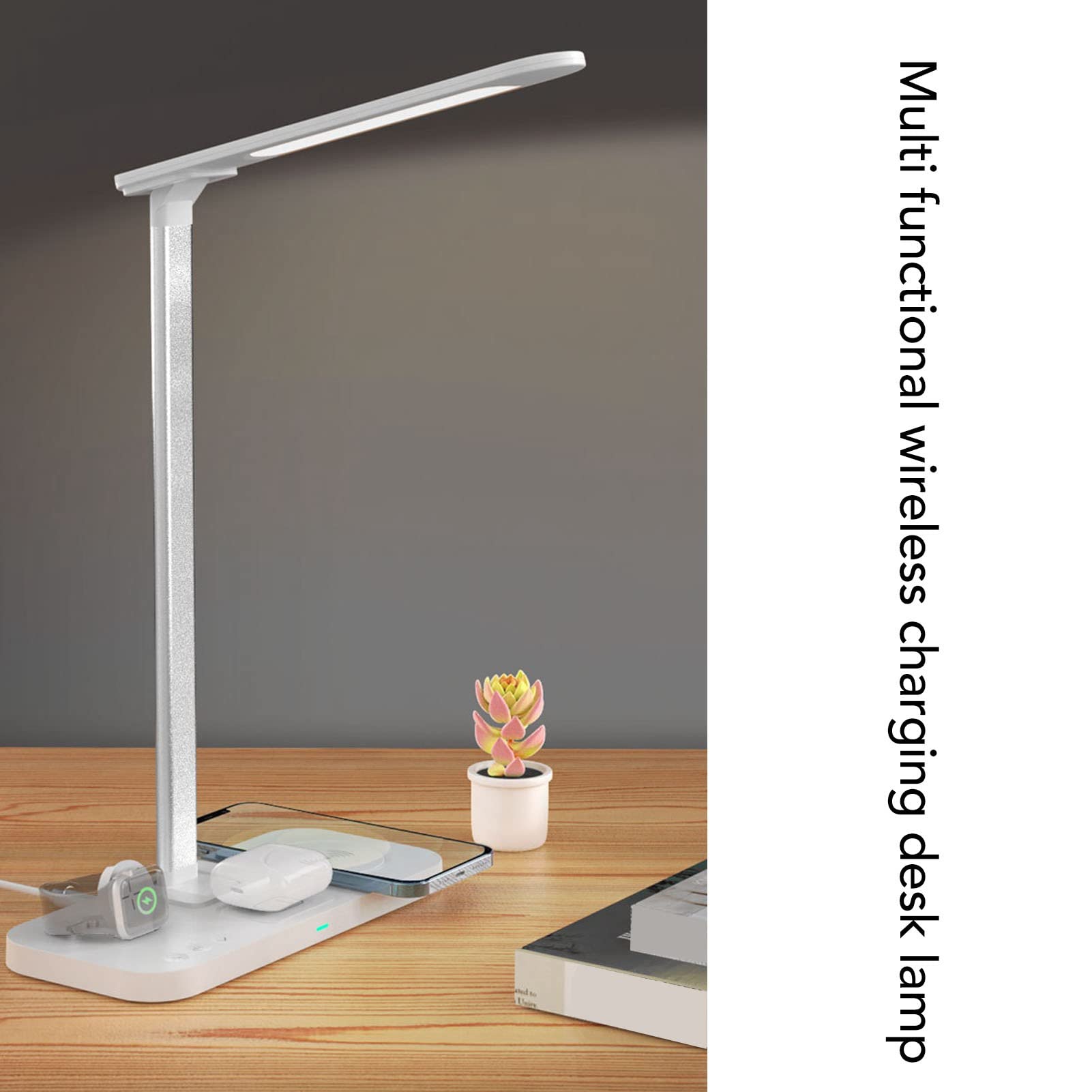 Alomejor Wireless Charging Desk Lamp with High Brightness