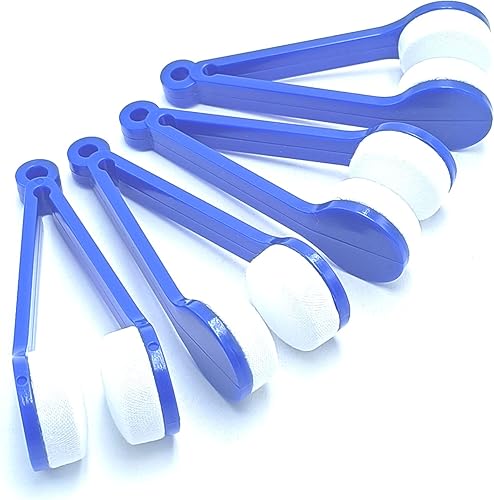 6 unids Cepillo limpiador de gafas, mini gafas de sol de microfibra, herramienta limpiadora de anteojos, clip de limpieza, accesorios para gafas