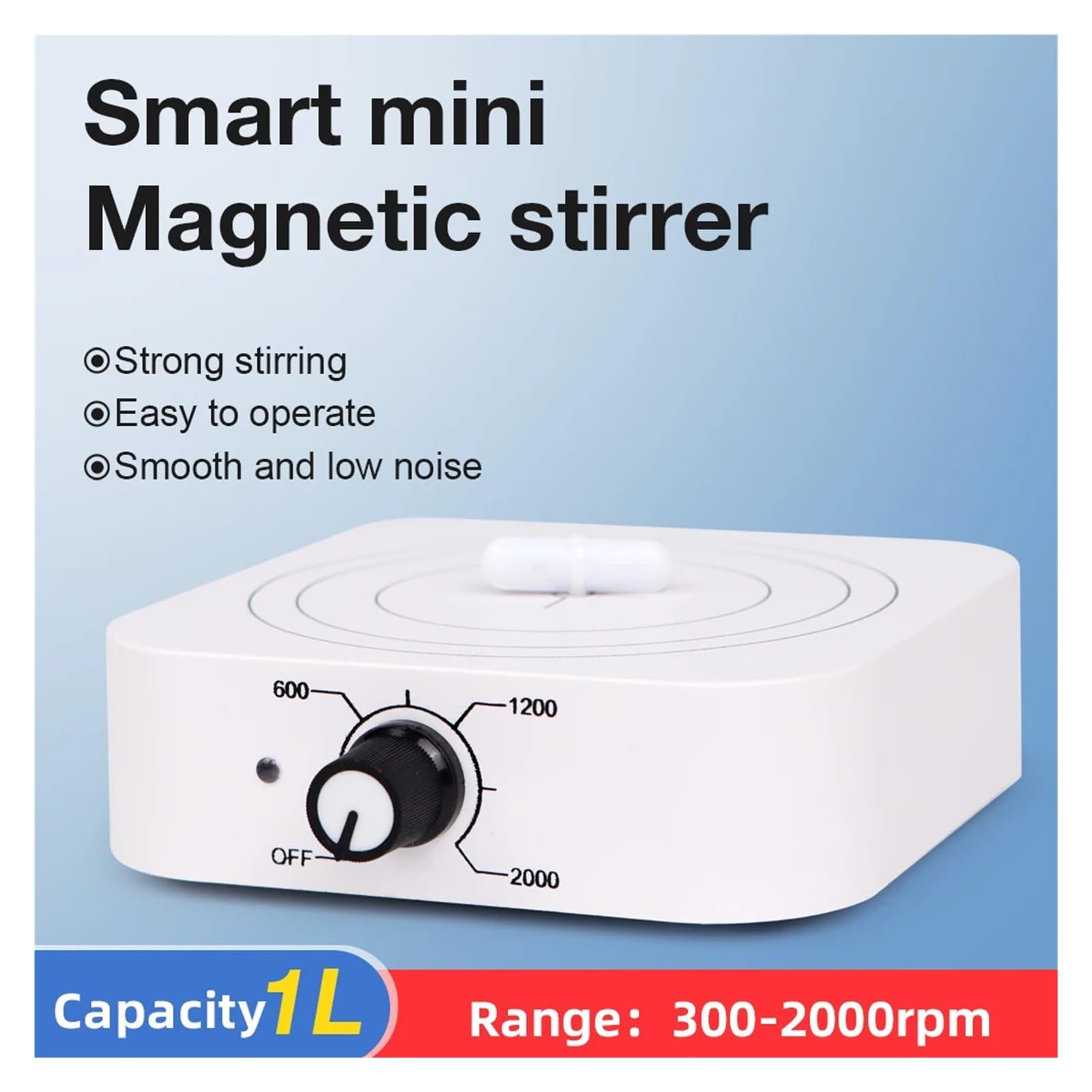 1000ml Mieszadło Magnetyczne Mieszadło Laboratoryjne Mini Płyta Mieszająca Mikser Magnetyczny 300-2000 Obr./min Regulowana Prędkość Przyrząd Do Mieszania Cieczy