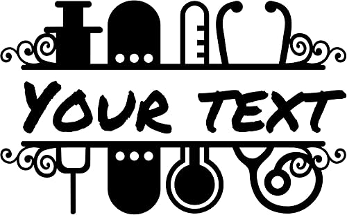 Miniatura 1 de SEC Apparel Enfermera Monograma Nombre Hierro En Parches Adhesivos Transferencia Apliques Letras para Camisetas Ropa Tela  Decorativo Monograma