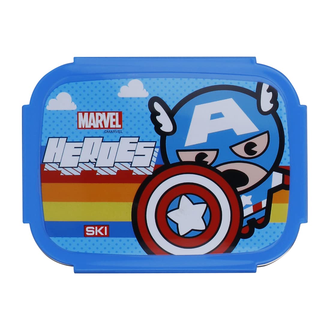 Captain America Steel Lunch Box Set - 2 Boxes -6