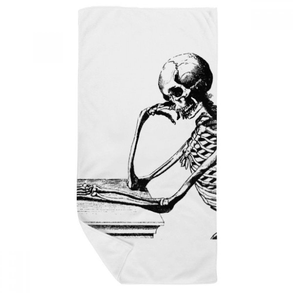 Serviette de bain squelette humain 35x70cm résout le problème de séchage long