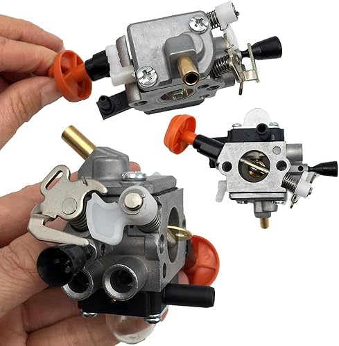 Miniatura 3 de 4180-120-0615 Carburador FS91 compatible con Stihl FS91 FS91R FS111 FS89 HT102 HT103 FC91 FC96 KM91R KM111 FC111 FC111 Desbrozadora Carb - con kit