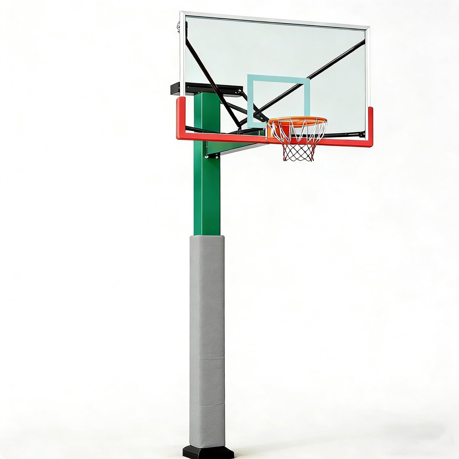 Coussin pour poteau de basket rembourrage carré de 1,8m de haut personnalisé