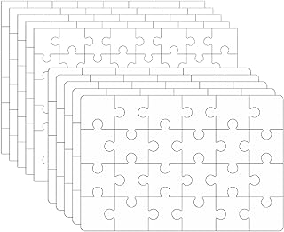 Comprar Bekecidi 10 Hojas Rompecabezas en Blanco Rompecabezas de Bricolaje Rompecabezas para Pintar para Adultos Desafío de Descompresión Puzzle, 2 Tamaños