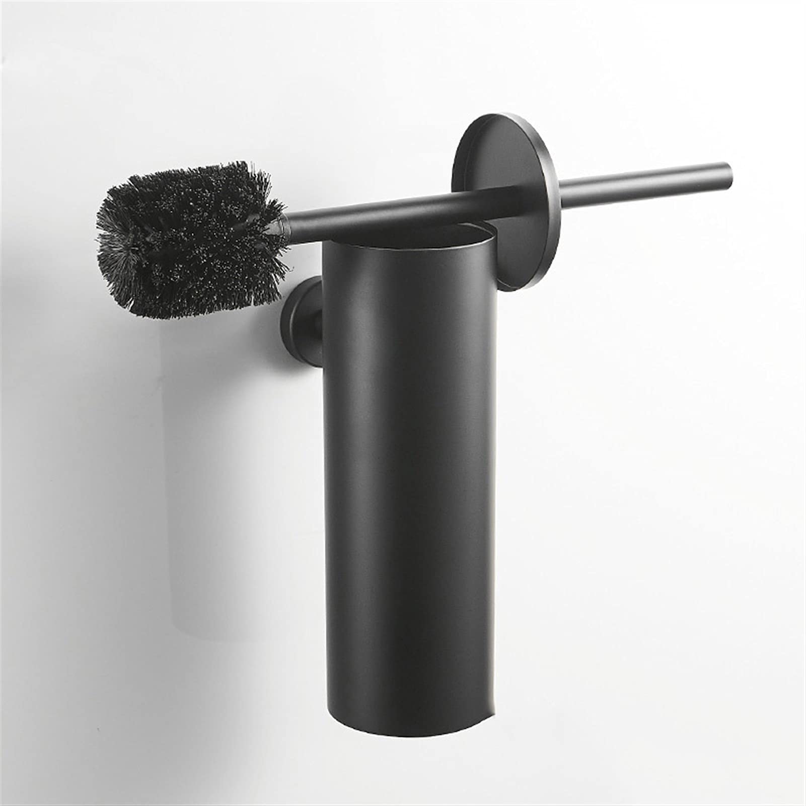 Juego de cepillos de baño para Pared con Estropajo Suave y Soporte, Material SUS304 Negro, Limpieza sin rayones, Ahorro de Espacio y Almacenamiento.