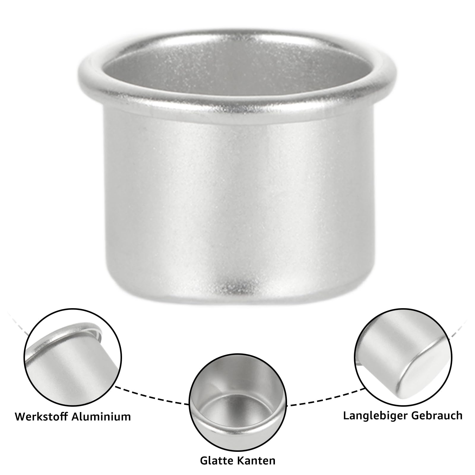 STARVAST 120 Bougeoirs En Métal Argenté Pour Bougies Chauffe-Plat - Supports DIY Décoration