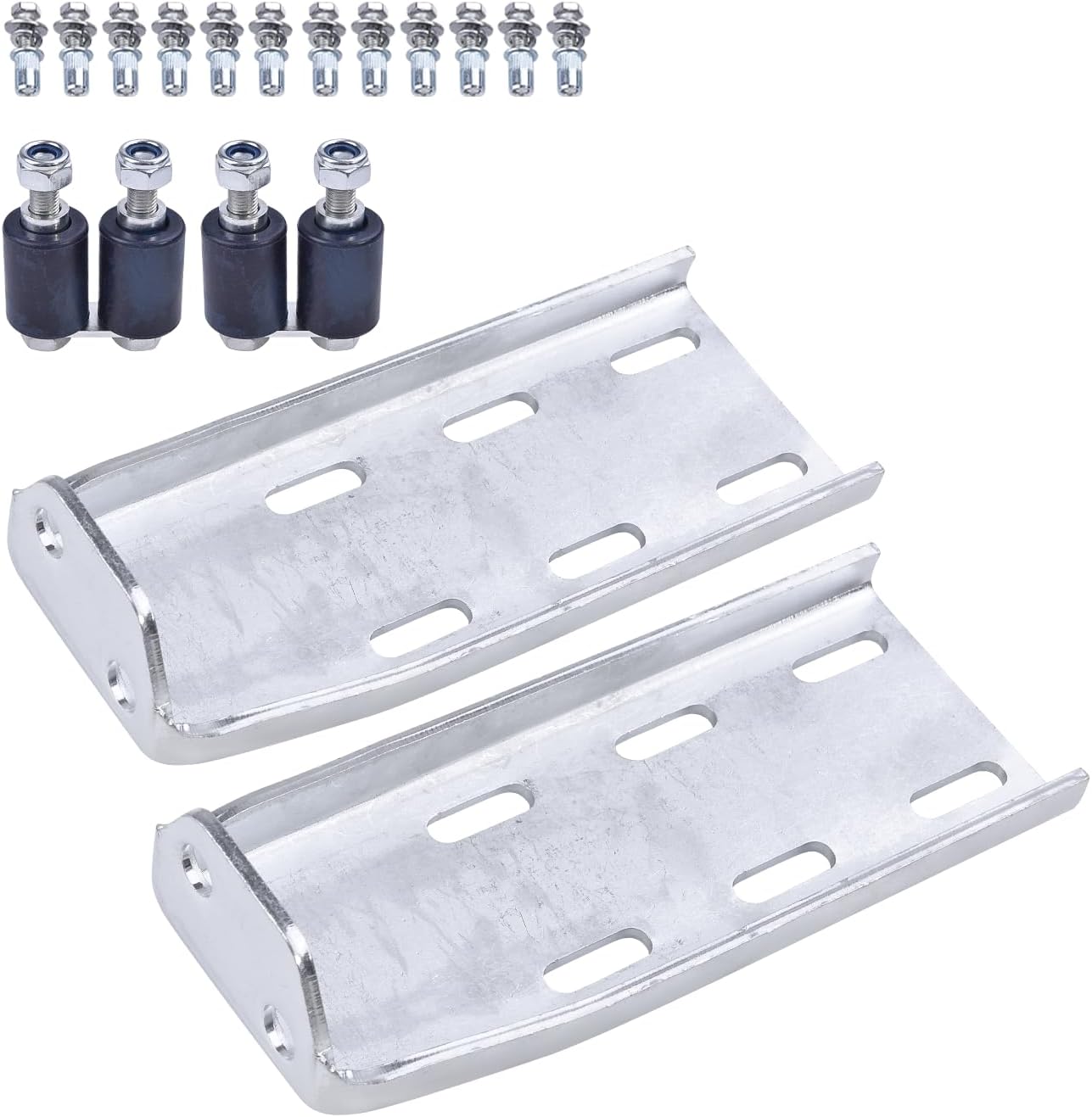 13-04387 Pair Upper Roller Bracket Kit w/Rollers and Hardware Compatible with Peterbilt 379 Replace# 13-04391 13-04667 13-04403, Driver & Passenger Either Side