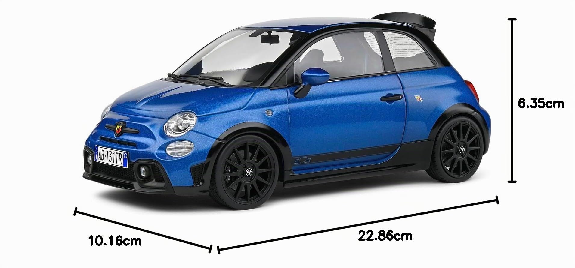 Solido 1:18 Modellauto - FIAT 695 Abarth 2022 Blau Hochleistungs-Sammlerstück