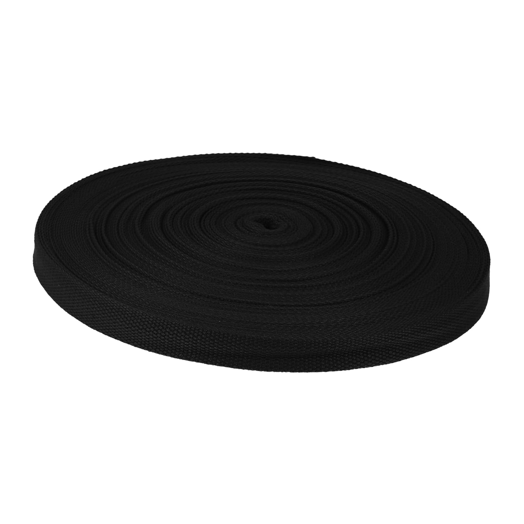 Gogogmee Heavy Duty Webbing Belt Black Cotton Webbing 2cm Sewing Band Tape for DIY Projects