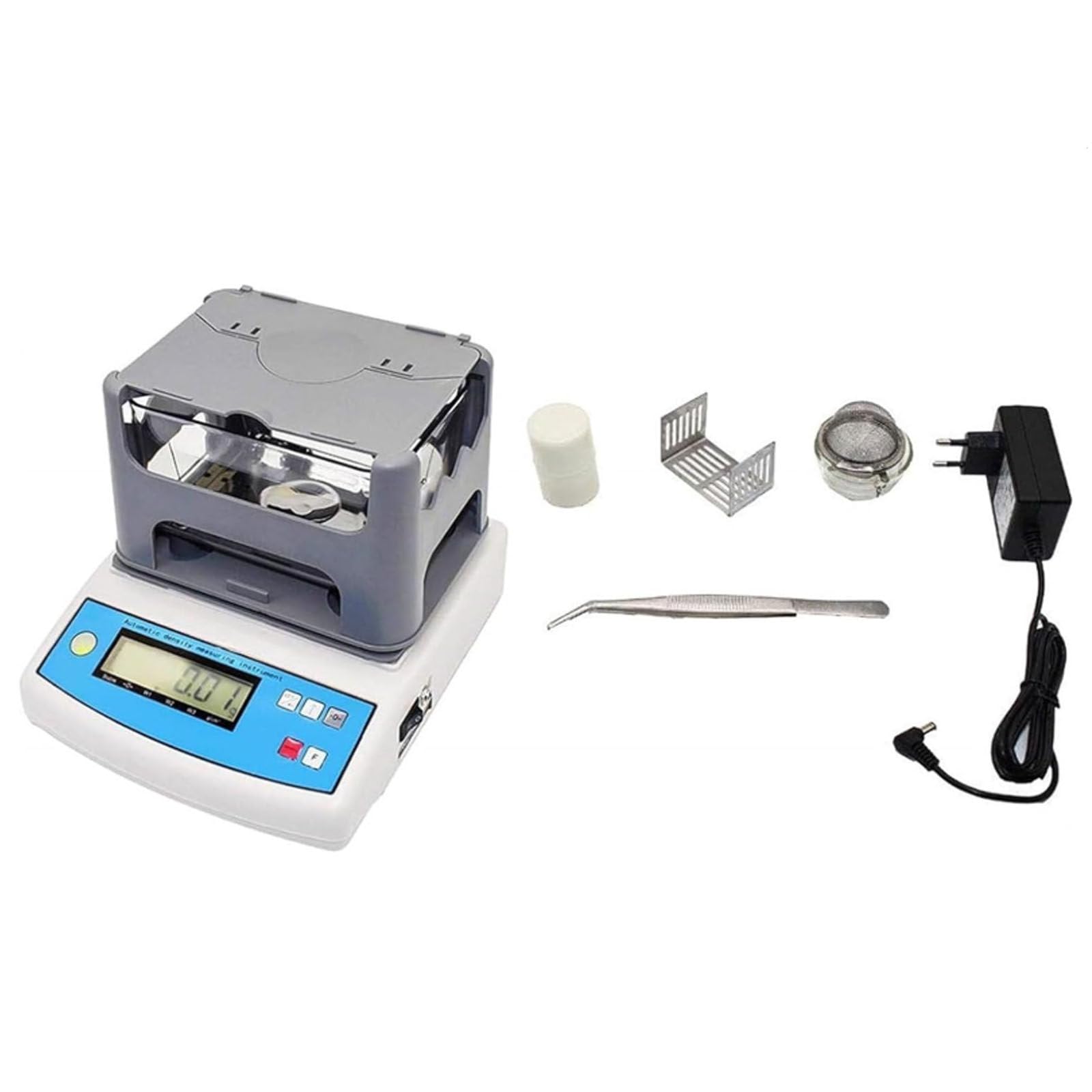 Medidor electrónico de densidad de alta precisión para minerales y piedras, instrumento digital de medición de densidad de goma, precisión de 0,001 g/cm³, ideal para uso en laboratorio