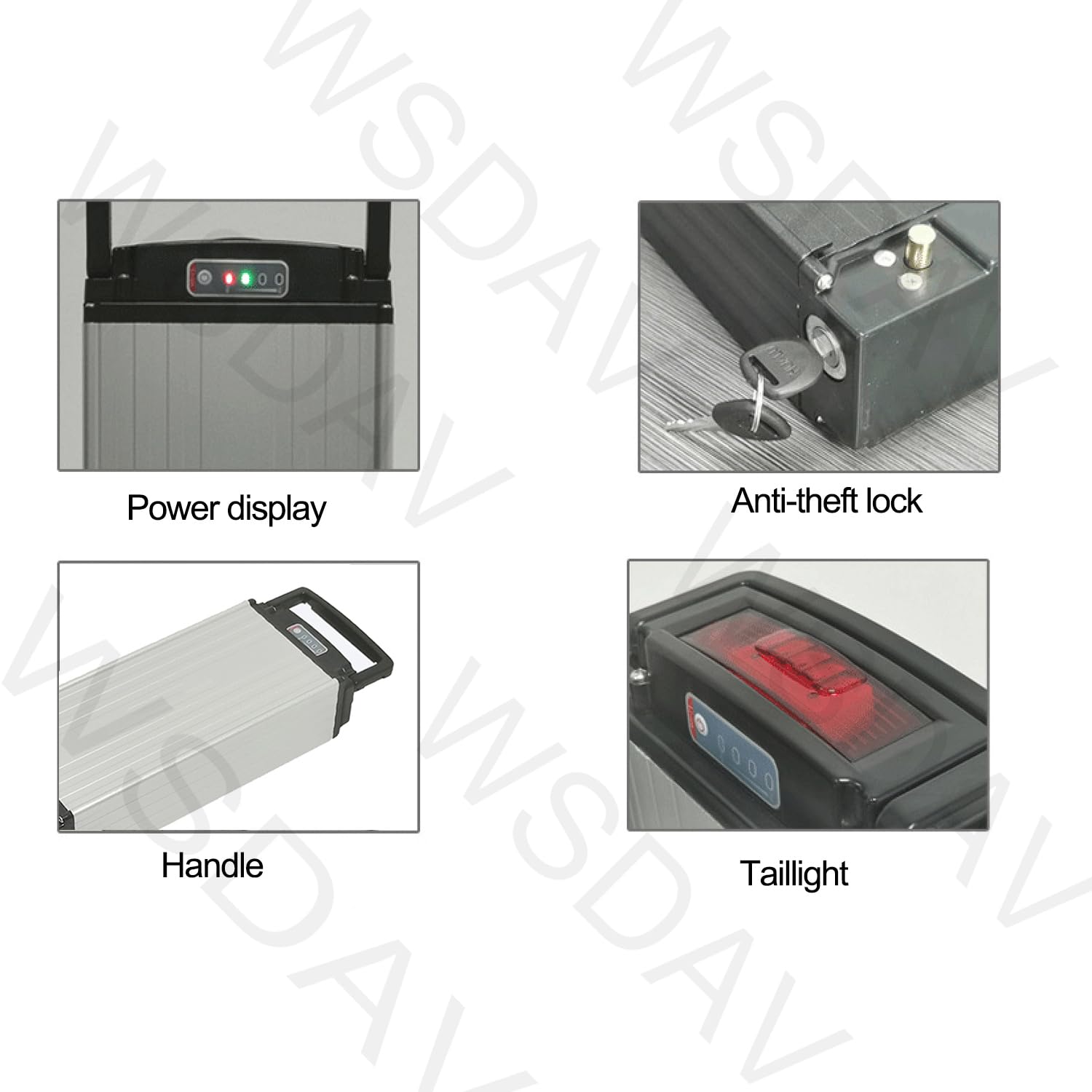 Batería de 36 V / 48 V para portaequipajes