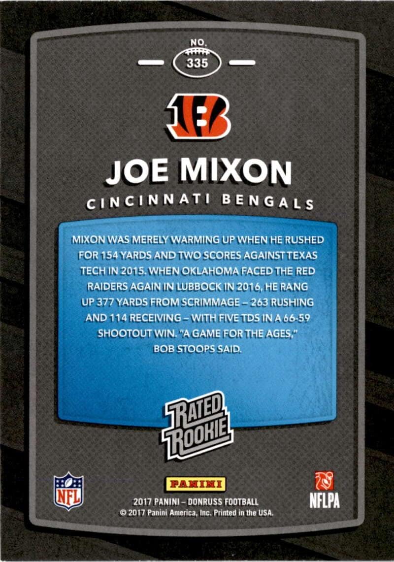 2017 Donruss #335 Joe Mixon Cincinnati Bengals NM-MT NFL Football Rated Rookie