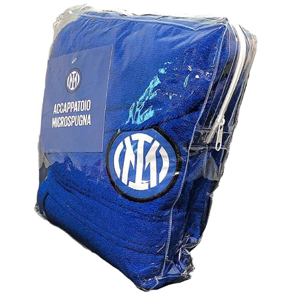 FC Internazionale Milano Inter Accappatoio In Microspugna Uomo Ufficiale Neroazzurri Calcio