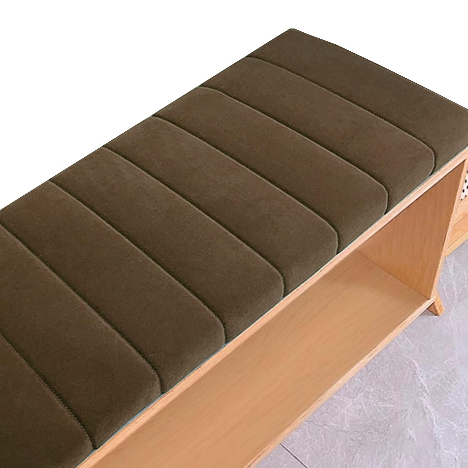 Cuscino per panca da esterno, a 2/3 posti, impermeabile, rimovibile, antiscivolo, in schiuma spessa, per terrazza, balcone e giardino, 160 x 50 cm