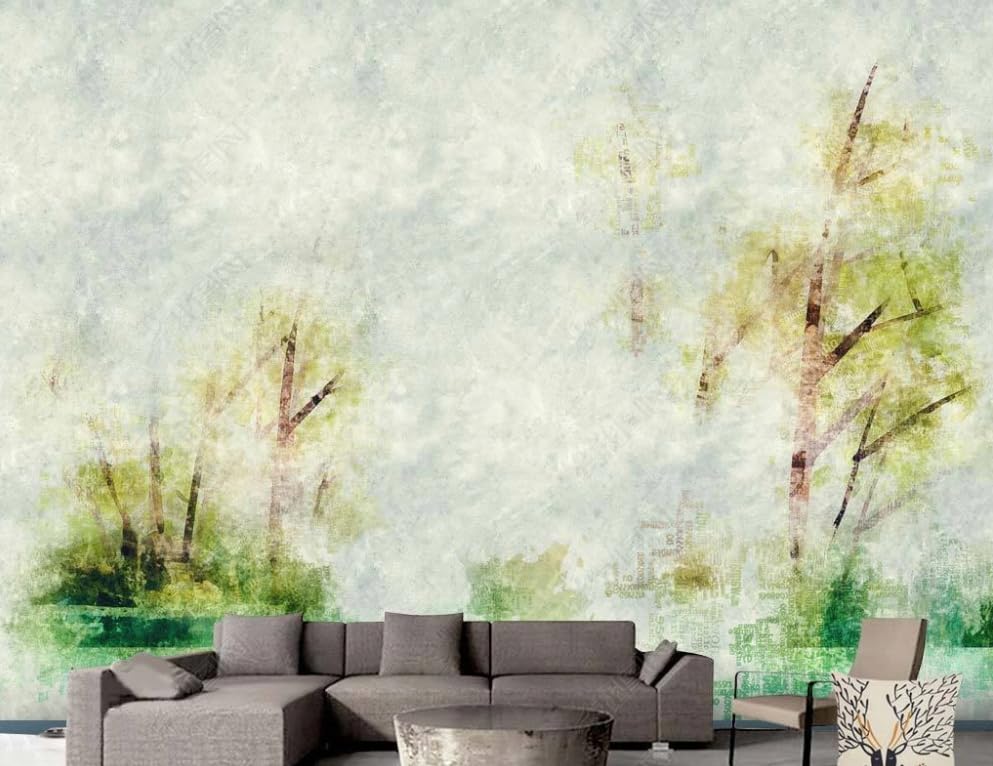Papier peint intissé forêt grand format 450x315 cm pour salon