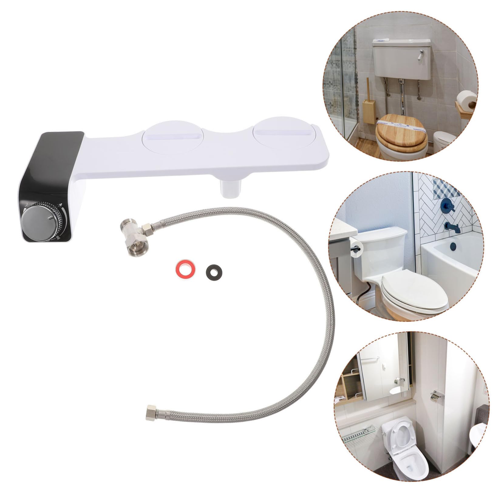 Bidet per Wc ad Attacco, Doppio Ugello Autoregolante