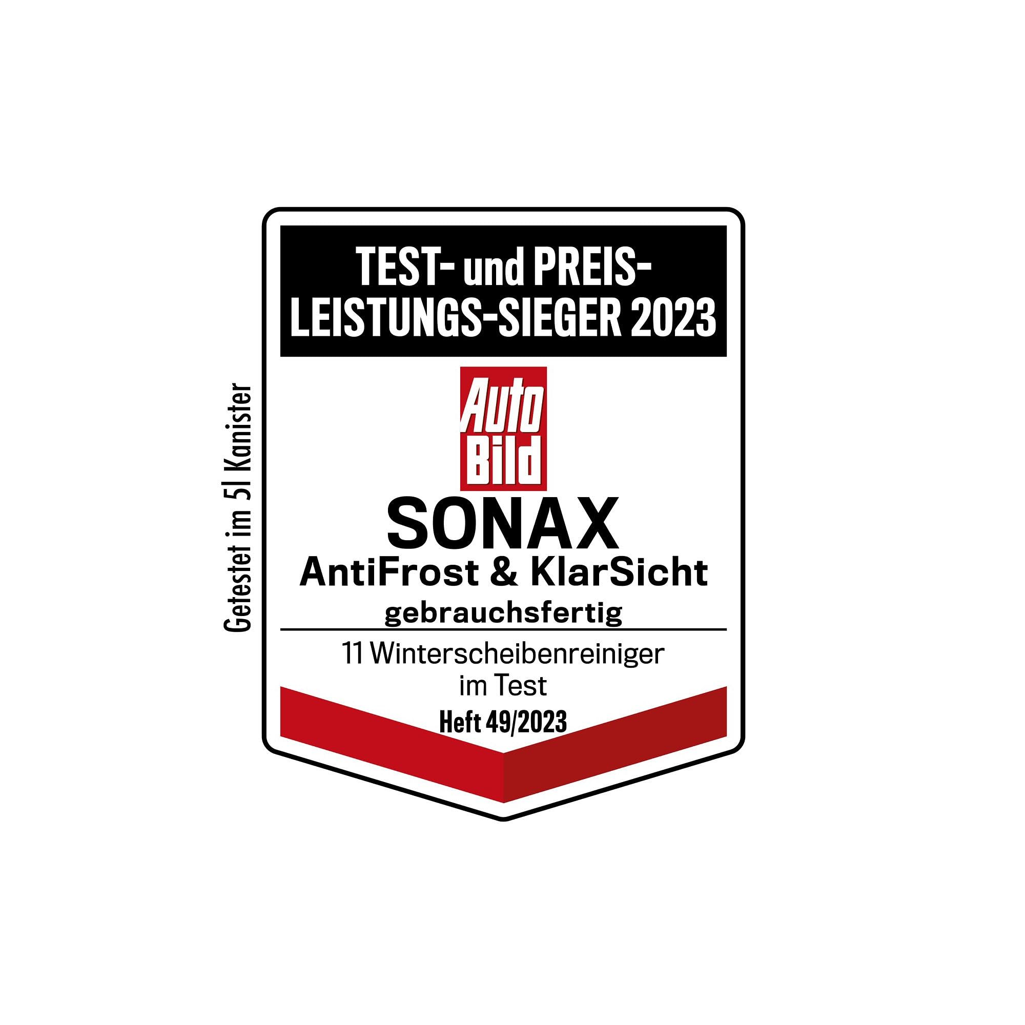 SONAX Frostschutz ANTIFROST & KLARSICHT gebrauchsfertig bis -20°C - 20L 20 Liter