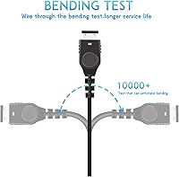 Vista 4 de Xahpower Juego de accesorios Gameboy Advance SP Gameboy, 1 cable de carga y 1 paquete de batería para sistemas Game Boy Advance SP (GBA SP)