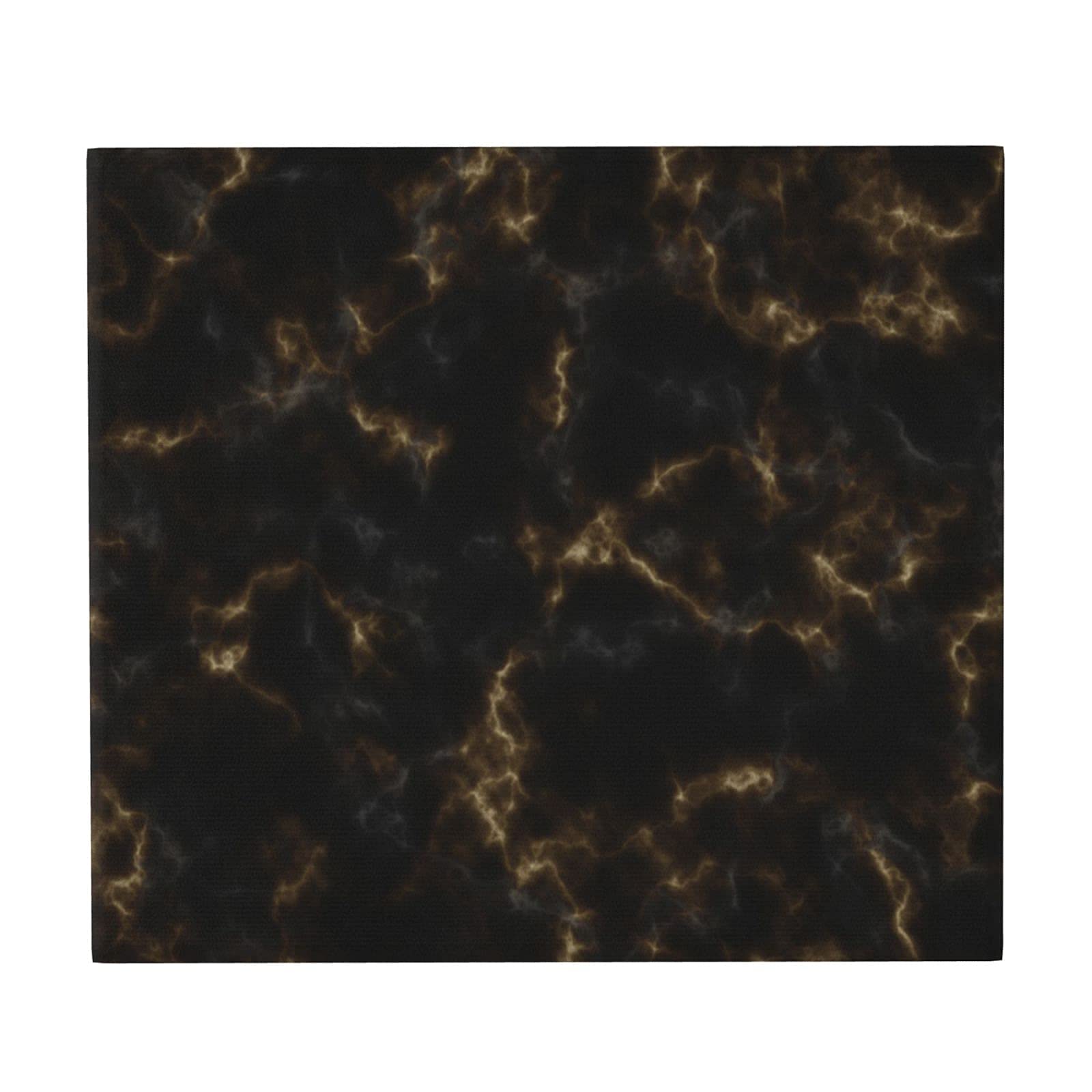 FFLSDR Dish Drying Mats,Black Marble With Gold Absorbent Dish Drainer Mat Sink Mat Pad 41X46 CM