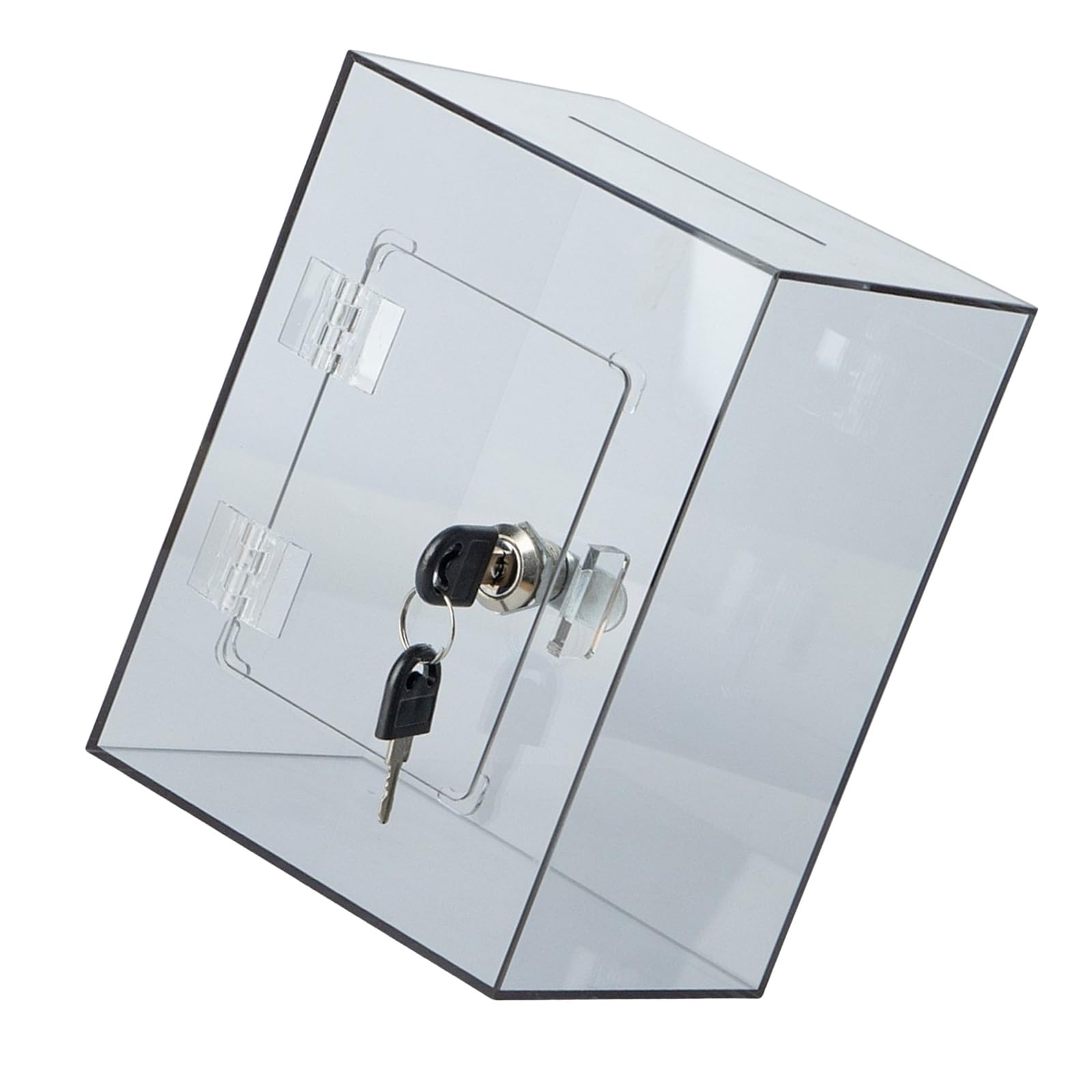 Functional Clear Money Saving Box with Lockable Premium Cash Storage Container Money Saving Box for Families Large Clear Savings Jar for Adults
