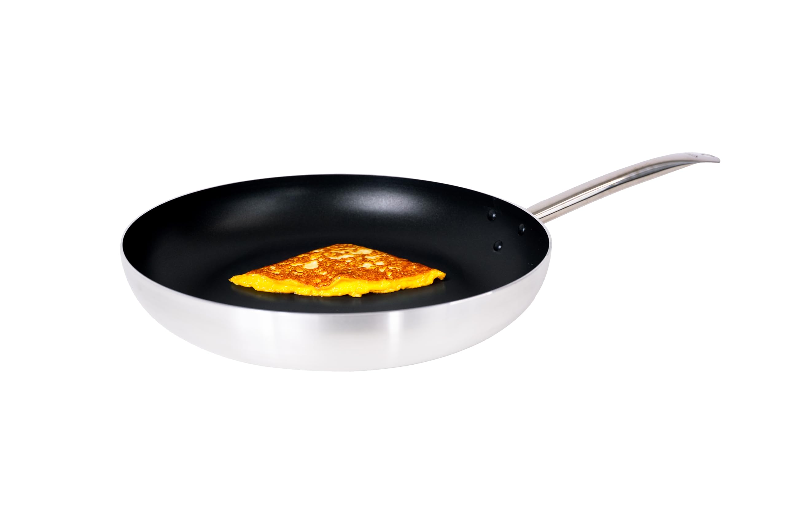 padella diametro 40cm alluminio antiaderente|con base inox anche per piano induzione| per uso professionale