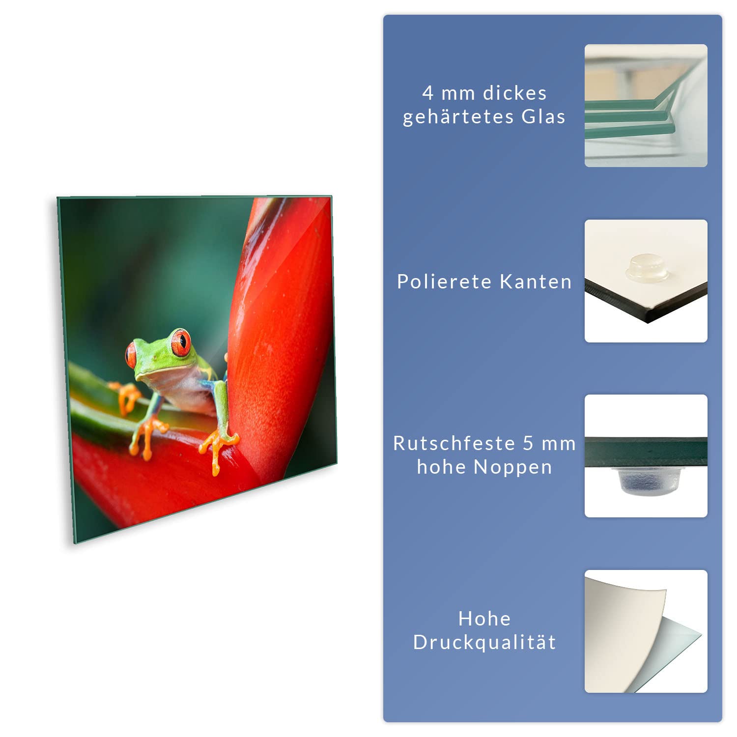 Placa para Cubrir fogones, vitrocerámica, 1 Pieza, 60 x 52, diseño de Rana, Color Verde, Placa de cocción, Cristal, inducción