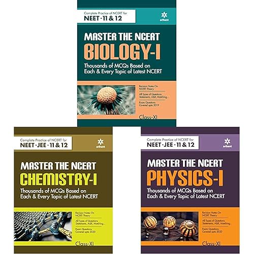 Master The NCERT for NEET Biology - Vol.1 2021 + Master The NCERT for NEET Chemistry - Vol.1 2021 + Master The NCERT for NEET Physics - Vol.1 2021 (Set of 3 Books)