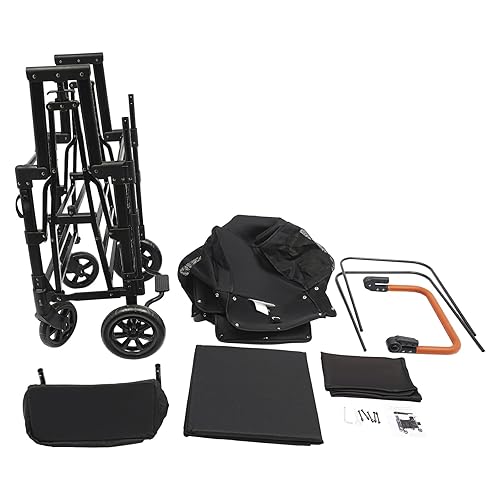 Miniatura 8 de Cochecito de 2 asientos para niños, carrito todoterreno de 4 ruedas con arnés de 5 puntos y parasol para niños, carrito plegable doble con mango