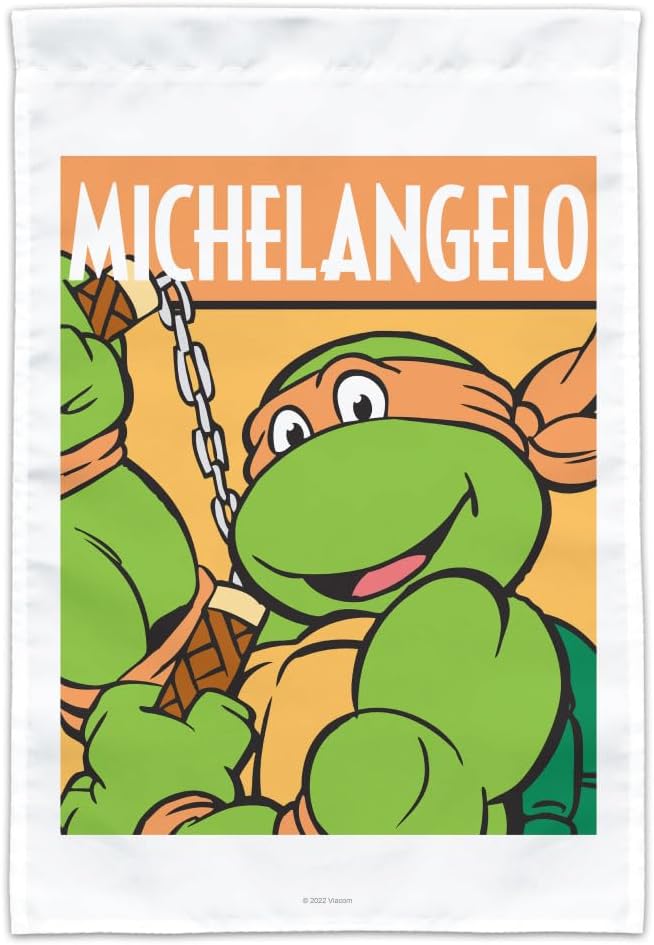 Teenage Mutant Ninja Turtles Michelangelo Garden Yard Flag