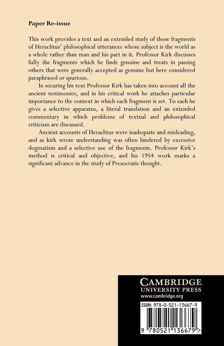 Heraclitus: The Cosmic Fragments