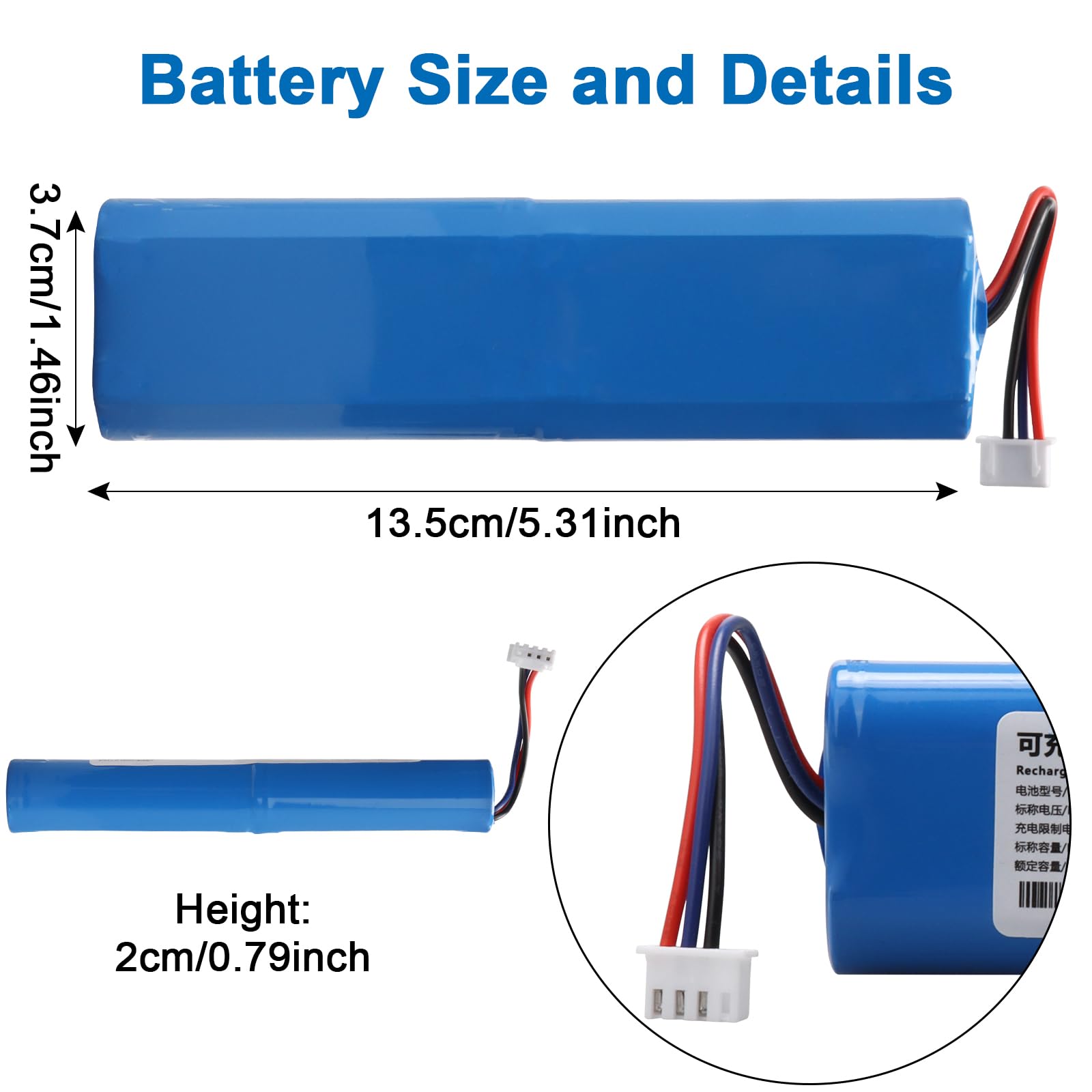 3400mAh Li-Ion batterij, reserveaccu compatibel met Ecovacs Deebot N8, Deebot N8 , Deebot N8 Pro, Deebot N5, voor Ecovacs Deebot Ozmo 900 920 930, Deebot DG3G DG31 DG36 DG70 robotstofzuiger