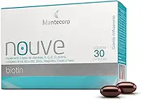 Nouvé Biotina – 30 cápsulas – Suplemento com Vitamina B7 – Auxilia na Manutenção da Pele, Unhas e Cabelos – Mantecorp
