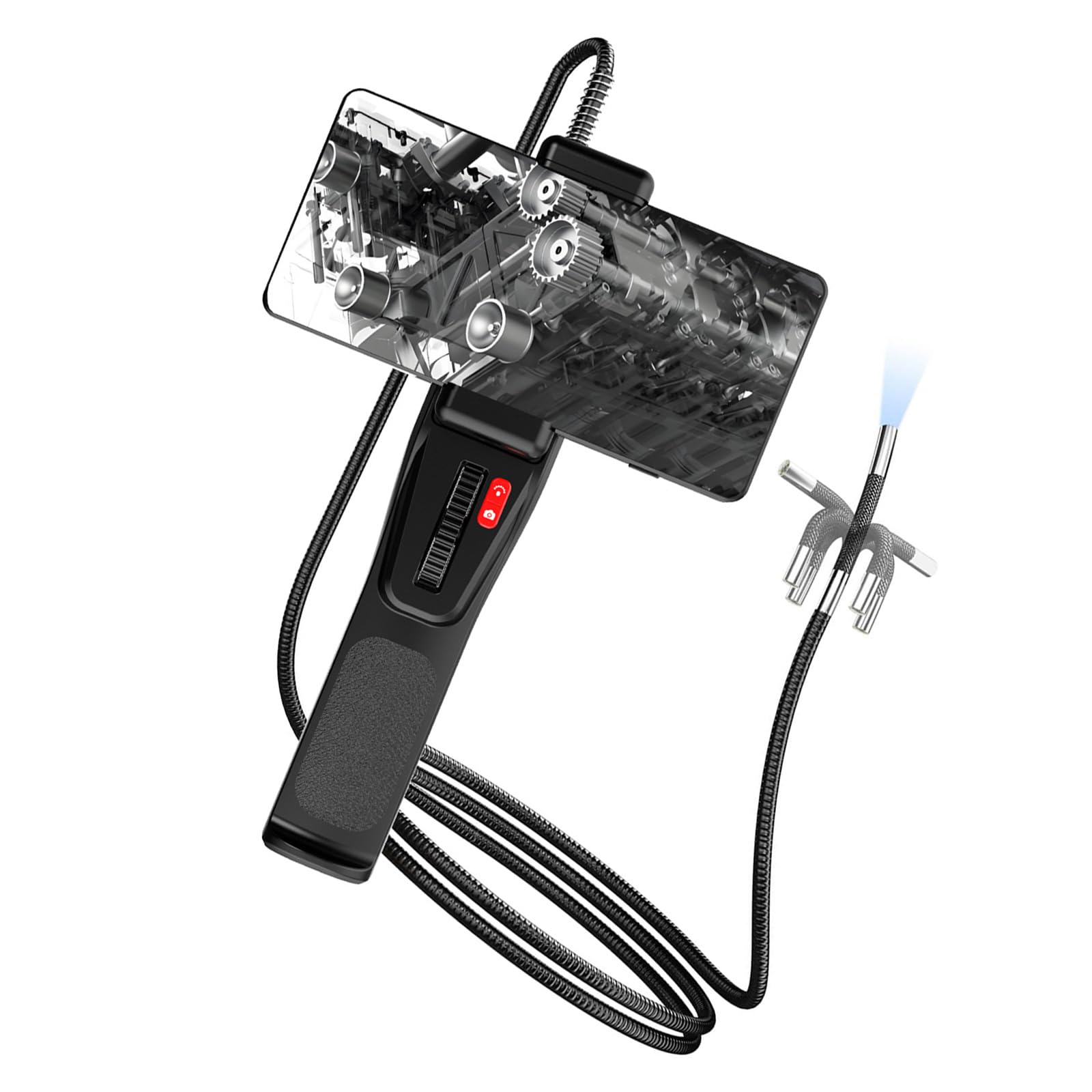 Flexible Borescope for Plumbing HVAC and Automotive Diagnostics 2M Snake Camera Maintenance Inspection Camera