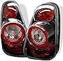 VIPMOTOZ Altezza Euro Style Tail Light Lamp For 2002-2006 Mini Cooper Hatchback & 2005-2008 Convertible - Black Housing, Driver and Passenger Side