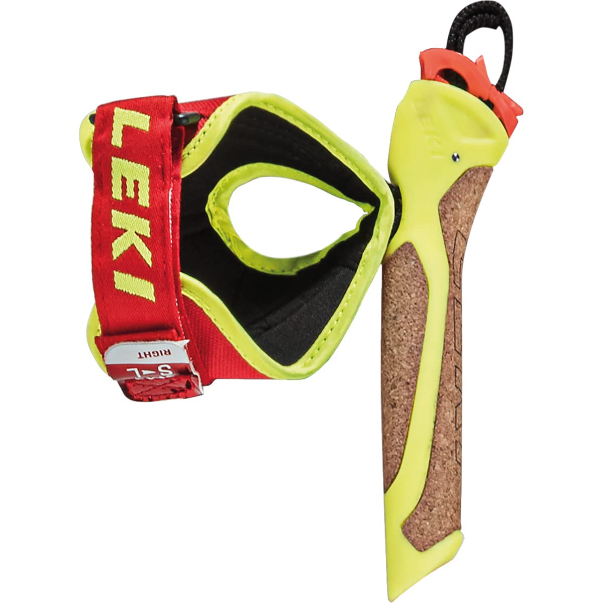 Leki Impugnatura Nordic Strap, Neongelb-Kork, S-M