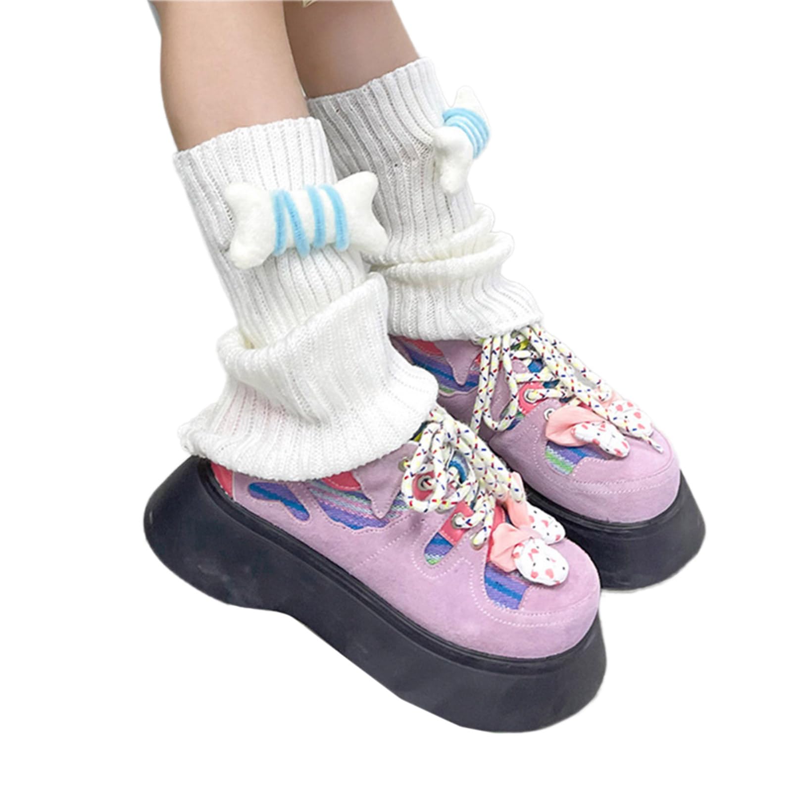 WEISUYUUS Fashionable Leg Warmers for Girls Soft and Breathable Kids Socks Sleeve Infant Baby Leg for Daily Wear and Parties