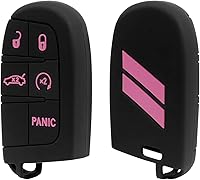 Vista 11 de Cubierta para llavero REMOCH para accesorios Dodge 5 botones Funda para llavero para Dodge Charger Challenger Dart Durango Journey Control remoto